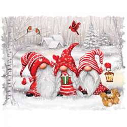 THREE CHRISTMAS GNOMES 24535HD4