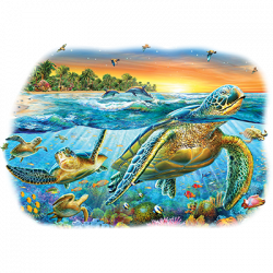 UNDERWATER TURTLES 22348HL4