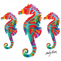 COLORFUL SEAHORSES 23020NBT4