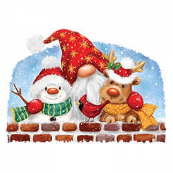 GNOME WITH WINTER FRIENDS 24801HD4