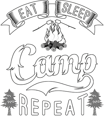 "EAT SLEEP CAMP" 84839SA4
